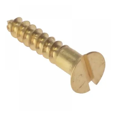 Forgefix CSK26BR Wood Screw Slotted Csk Solid Brass 2In X 6 Box 200