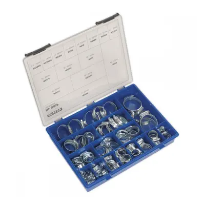 Sealey HCJ85AC Hi-Grip® Hose Clip Assortment 81Pc Sizes Ø9.5-55Mm