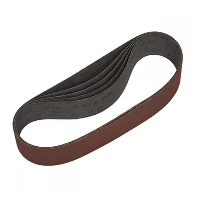 Sealey SB007 Sanding Belt 50 X 686Mm 80Grit Pack Of 5