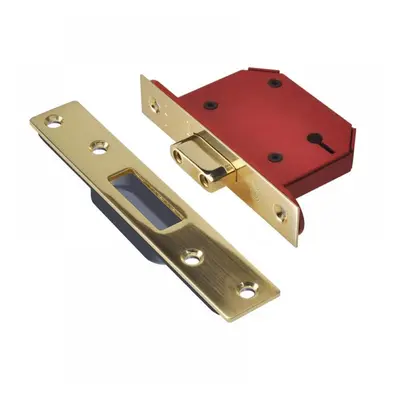 Union Y2103S-PB-3.0 Strongbolt 2103S 3 Lever Mortice Deadlock Polished Brass 81Mm 3In Visi