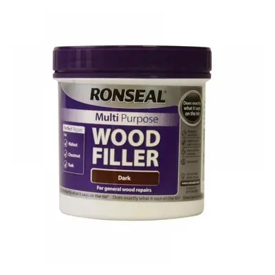 Ronseal 34748 Multipurpose Wood Filler Tub Dark 465G