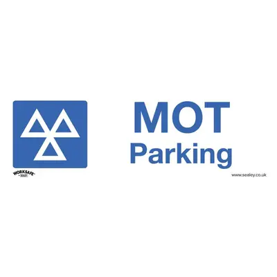 Sealey SS49V1 Warning Safety Sign - Mot Parking - Self-Adhesive Vinyl