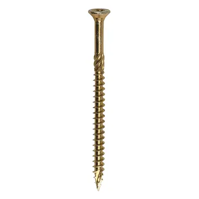 Timco 80120C2C C2 Clamp-Fix Multi-Purpose Premium Screws - Tx - Double Countersunk - Yellow 8.0 