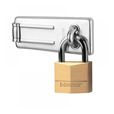 Master Lock 140703EURD Hasp 89Mm + Solid Brass Padlock 40Mm