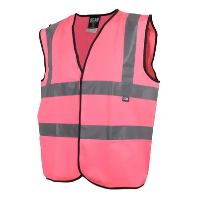 Scan UC801-P Hi-Vis Waistcoat Pink - L (44In)