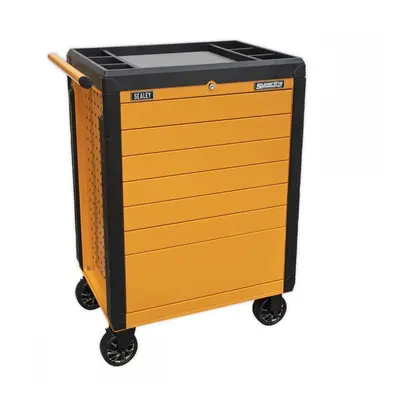 Sealey APPD7O Rollcab 7 Drawer Push-To-Open - Orange