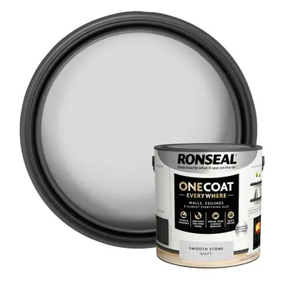 Ronseal One Coat Everywhere Interior Smooth Stone Matt 2.5 Litre KCB.7015103.12704.76