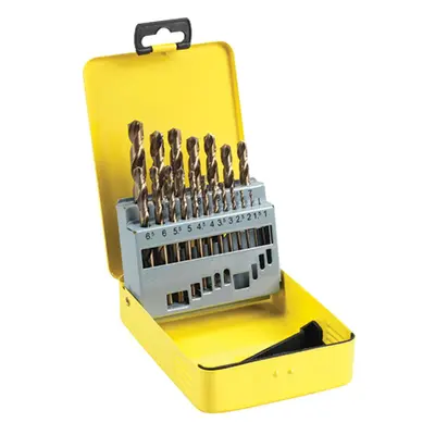 Timco HSSCO19DS Ground Jobber Drills Set - Cobalt M35 19Pcs Case 19