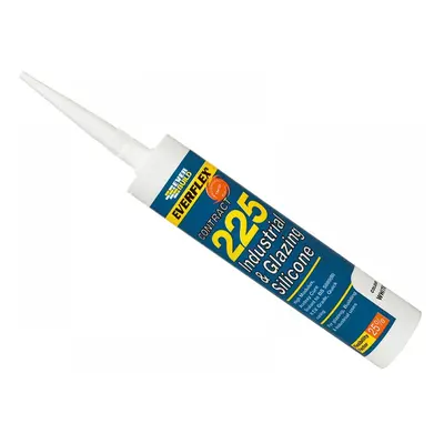 Everbuild Sika 486134 Everflex® 225 Industrial & Glazing Silicone Brushed Steel 295Ml