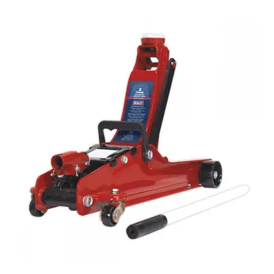 Sealey 1020LE Trolley Jack 2 Tonne Low Profile Short Chassis - Red