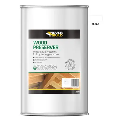 Everbuild Clear Wood Preserver 25L