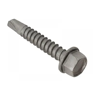 Forgefix TFHUWSD5575L Techfast Roofing Sheet To Steel Hex Screw No.3 Tip 5.5 X 75Mm Box 100