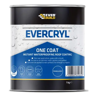 Everbuild Evercryl One Coat Trans 1Kg