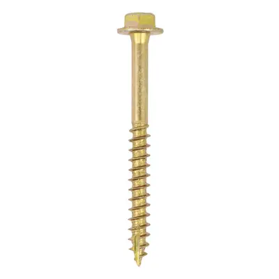 Timco 8100SCSY Advanced Coach Screws - Hex Flange - Yellow 8.0 X 100 Box 50