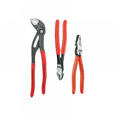 Knipex 00 20 10 Power Pack High Leverage Pliers Set 3 Piece