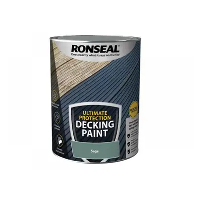 Ronseal 39103 Ultimate Protection Decking Paint Sage 5 Litre