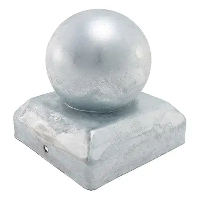 Timco BPC50G Ball Fence Post Cap - Zinc 50Mm Unit 1