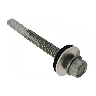 Forgefix TFHW16SD5550H Techfast Roofing Sheet To Steel Hex Screw & Washer No.5 Tip 5.5 X 50Mm Bo