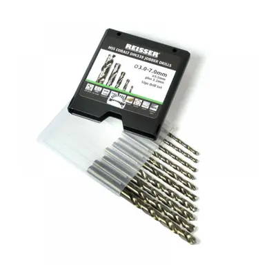 Reisser HSSCOSET10H Hss Cobalt Drill Set (10Pc) 3.0-7.0Mm (Hanger)