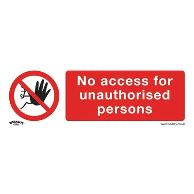 Sealey SS17V1 Prohibition Safety Sign - No Access - Self-Adhesive Vinyl