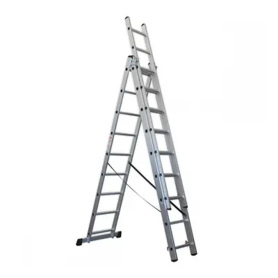 Sealey ACL3 Aluminium Extension Combination Ladder 3X9 En 131