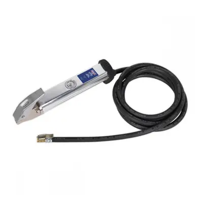 Sealey SA396 Tyre Inflator With 2.7M Hose & Clip-On Connector