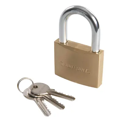 Silverline MSS05 Brass Padlock 60Mm Each 1