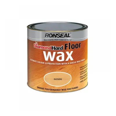 Ronseal 34961 Diamond Hard Floor Wax Natural Oak 2.5 Litre