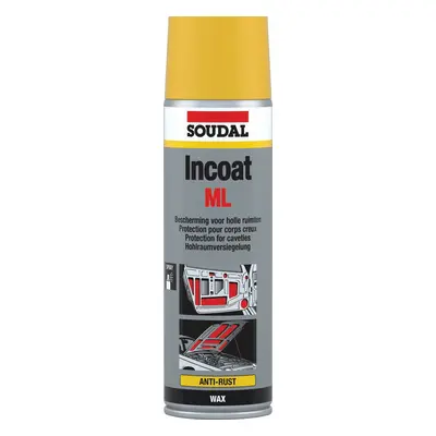 Soudal Incoat Ml Aerosol Brown 500Ml tin 12