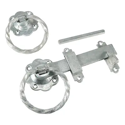 Timco TRGL6GB Ring Gate Latch - Twisted - Hot Dipped Galvanised 6in Plain Bag 1