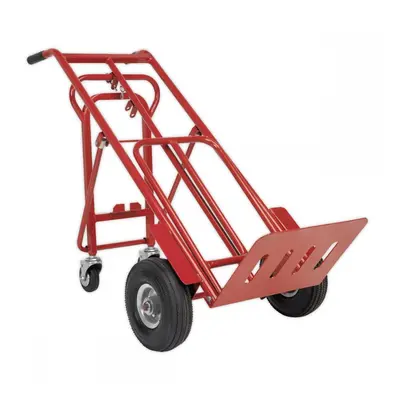 Sealey CST989 Sack Truck 3-In-1 With Pneumatic Tyres 250Kg Capacity