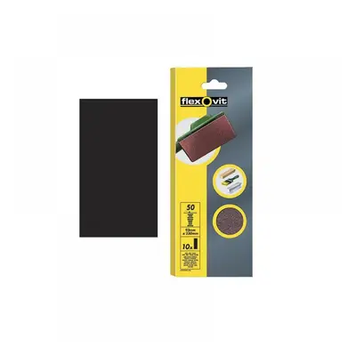 Flexovit 63642526327 1/2 Sanding Sheets Orbital Plain Medium 80 Grit (Pack 10)