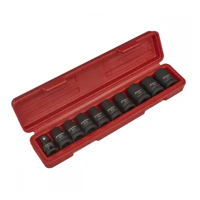 Sealey AK2301 Impact Trx-Star* Female Socket Set 10Pc 1/2inSq Drive