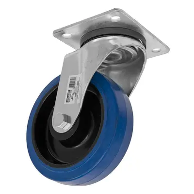 Sealey SCW3160SPEM Heavy-Duty Blue Elastic Rubber Swivel Castor Wheel Ø160Mm - Trade