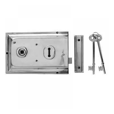 Yale Locks 60334305162 P334 Rim Lock Chrome Finish 156 X 104Mm Visi