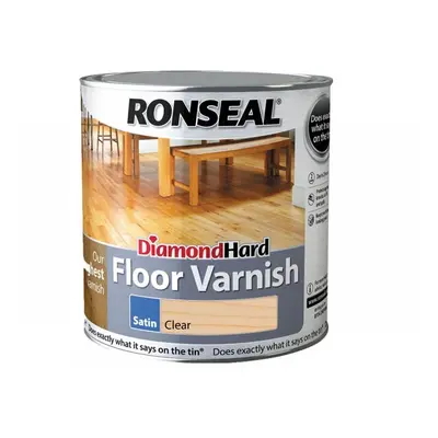 Ronseal 32583 Diamond Hard Floor Varnish Satin 2.5 Litre