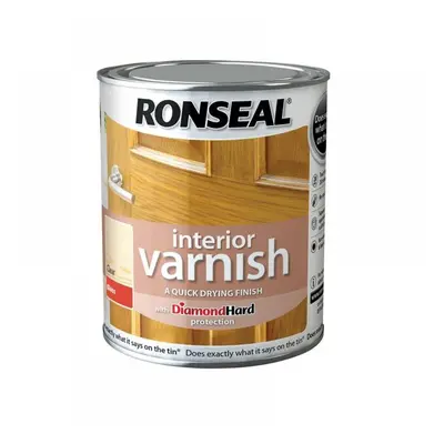 Ronseal 36873 Interior Varnish Quick Dry Gloss Clear 250Ml