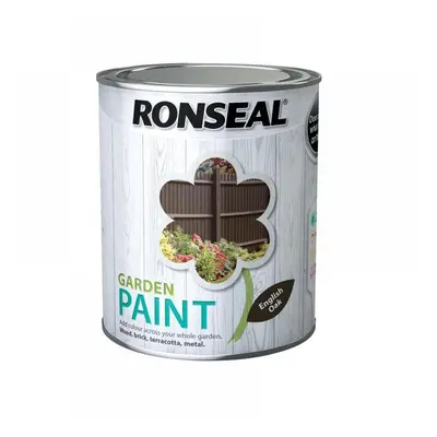 Ronseal 37405 Garden Paint English Oak 750Ml