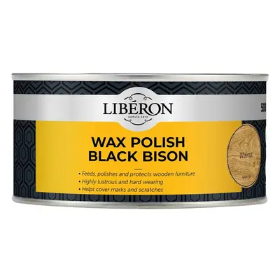 Liberon 126882 Black Bison Wax Paste Walnut 500Ml