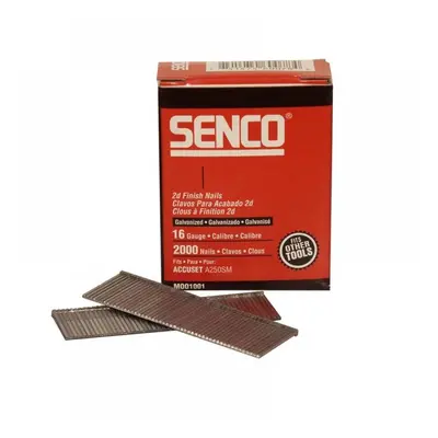 Senco RX25EAA Straight Brad Nails Galvanised 16G X 63Mm (Pack 2000)