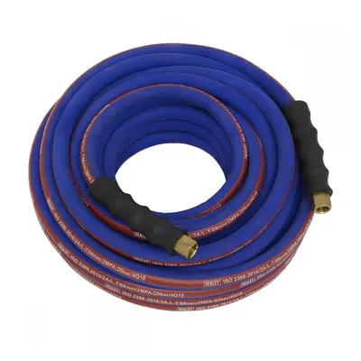 Sealey AH15R Air Hose 15M X Ø8Mm With 1/4inBsp Unions Extra-Heavy-Duty