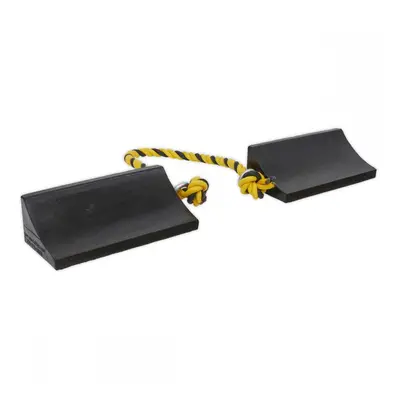 Sealey WC16 Rubber Wheel Chocks Heavy-Duty - Pair