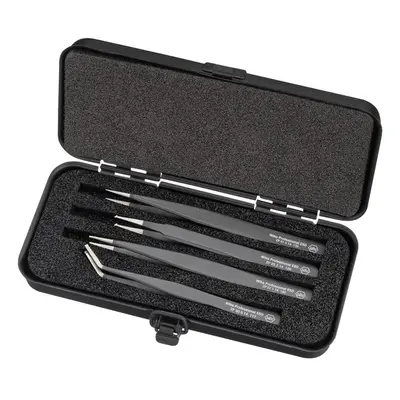 Wiha 32349 Professional Esd Smd Tweezer Set 4 Piece