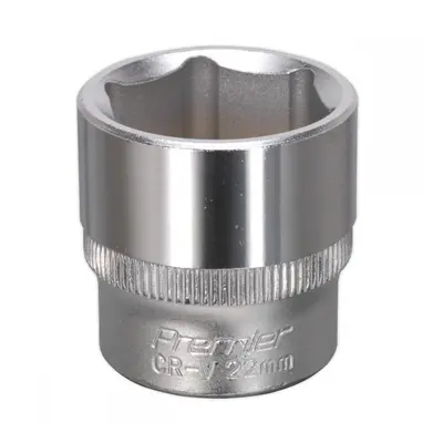 Sealey S3822 Walldrive® Socket 22Mm 3/8inSq Drive