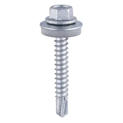 Timco ZH38W16B Metal Construction Heavy Section Screws - Hex - Epdm Washer - Self-Drilling - Zin