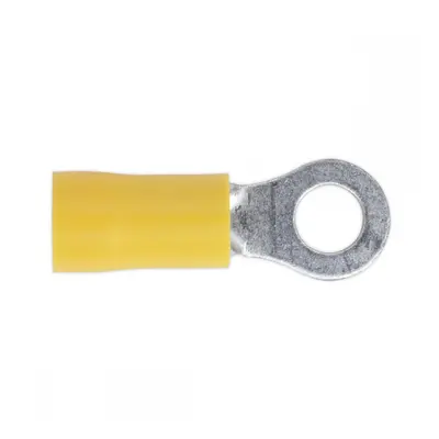 Sealey YT18 Easy-Entry Ring Terminal Ø5.3Mm (2Ba) Yellow Pack Of 100