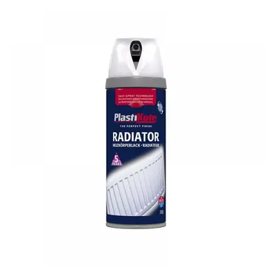 Plastikote 026100 Twist & Spray Radiator Gloss White 400Ml