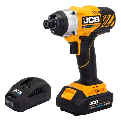 JCB 18V Impact Driver With 2.0Ah Lithium-Ion Battery And 2.4A Charger | 21-18Id-2Xb