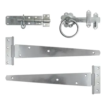 Timco 427357 Side Gate Kit - Ring Latch - Hot Dipped Galvanised 18in TIMbag 1