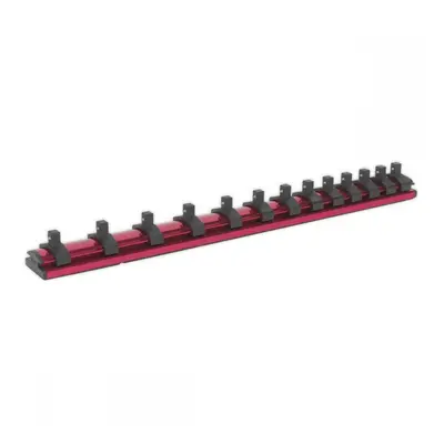 Sealey AK27082 Socket Retaining Rail Magnetic 1/4inSq Drive 13 Clips